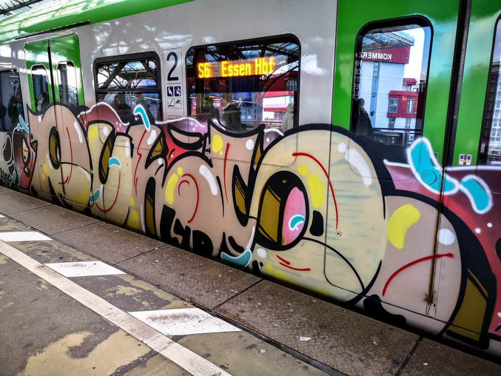 Trainwriting - Graffiti - Köln. 